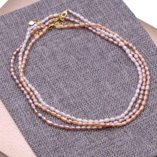 Wholesale A Natural Freshwater Pearl Necklace Baroque Pearls Jewelry for Women Gift Wedding Copper Clasp Chain Necklaces
