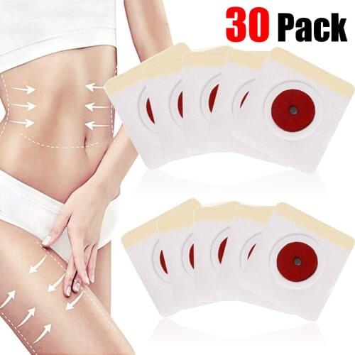 30 Pieces/3 Bags Slimming Patch Fast Burning Fat&Lose Weight Products Natural Herbs Navel Sticker Body Shaping Patches 11x8cm
