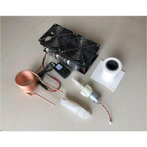 2500W ZVS High frequency Heating Machine Induction Heating Board Module Flyback Driver Heater+Coil+Dual fan+Crucible+Pump
