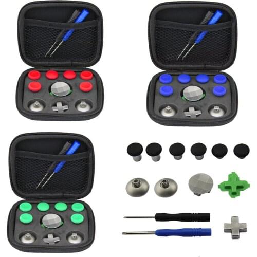For Xbox One Elite Gamepad Full Set Joystick Caps DIY Replacement Repair Part Kit For XBOX One Elite Gamepad Joystick Controller