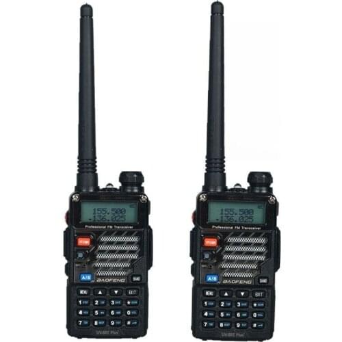 2pcs Baofeng UV-5RE Walkie Talkie Two Way Radio FM VOX Dual Display radio comunicador 5W 128CH UHF CB radio baofeng UV-5R plus