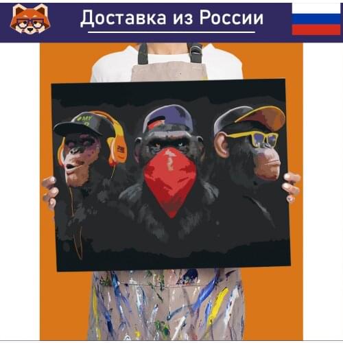 Картины по номерам Red Panda China At AliExpress