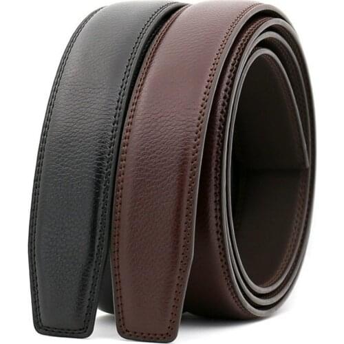 Business Mens Belt Luxury Soft No Buckle Faux Leather Belts High Quality Wide Band Replacement Waistbelts ремень мужской