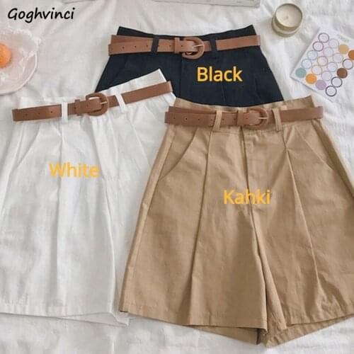 Shorts Women High Waist Summer Pleated Short Trousers Womens Chic Ins Casual All-match Daily Aesthetic Bottoms Harajuku Ulzzang