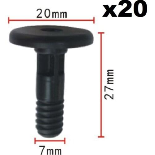 20 Pieces Rocker Panel Moulding Clip for BMW 51717066229 / 51717066226