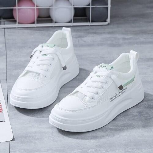2021 Summer Women Flat Shoes Platform Slip On Mesh Breathable Sneakers Ladies Tenis Loafers Comfort Leather Casual Walking Shoes