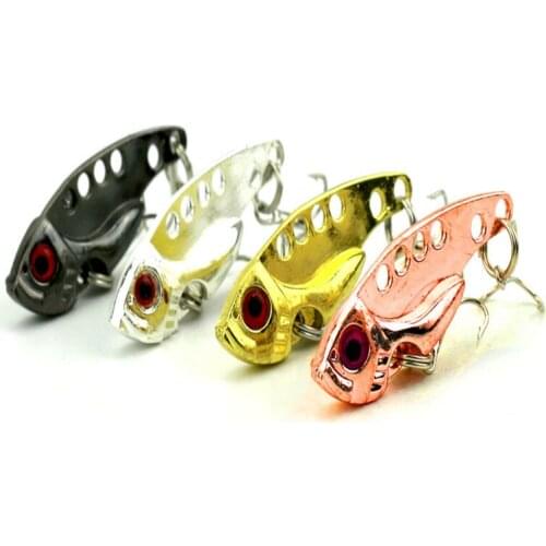 10pcs/lot Swimming 4cm Lures and 7g VIB Fishing Lures metal hard bait fake bait lures selling sweet iron export