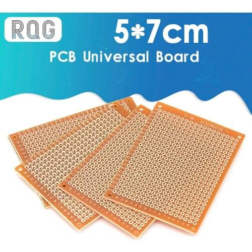 5Pcs 5*7 PCB 5x7 PCB 5cm 7cm DIY Prototype Paper PCB Universal Board