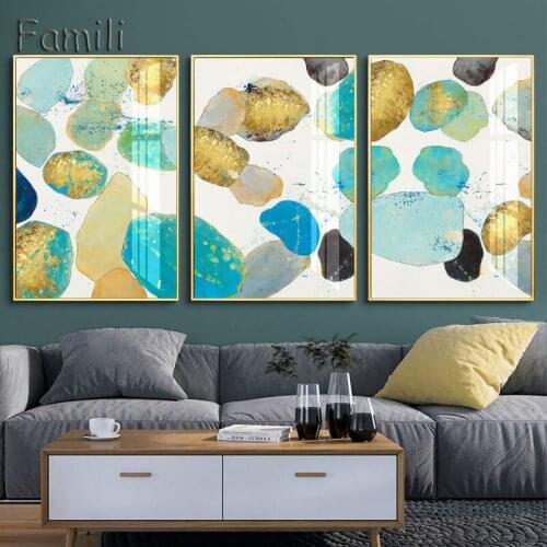 Abstract Yellow And Black Blocks Canvas Painting Fashion Poster Print Strange Thing Wall Art For Living Room Cuadros Home Decor