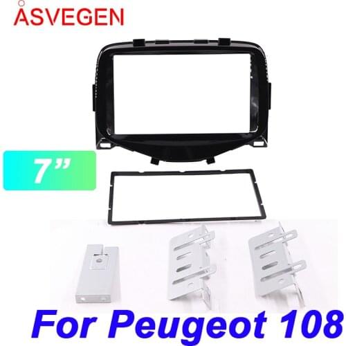 Asvegen 9 " Car Radio For Peugeot 108 Fascia Frame Car Dvd Frame Install Panel Dash Mount Installation Dashboard