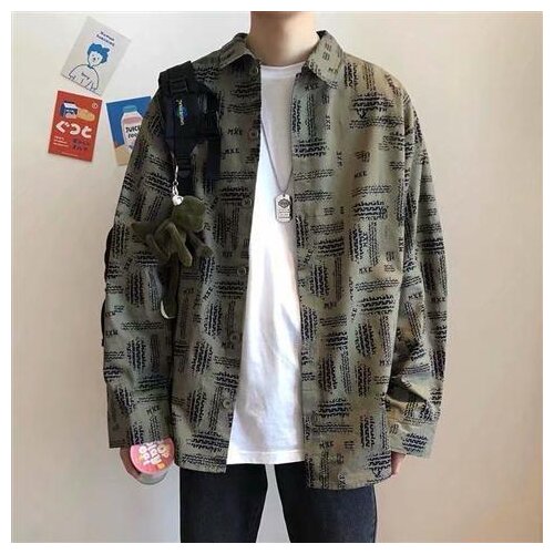 Oversize Men Shirt Long Sleeve Retro White Shirts Male Korean Hip Hop Tops Fashion High Street Long Sleeve Shirt Casual Shirts