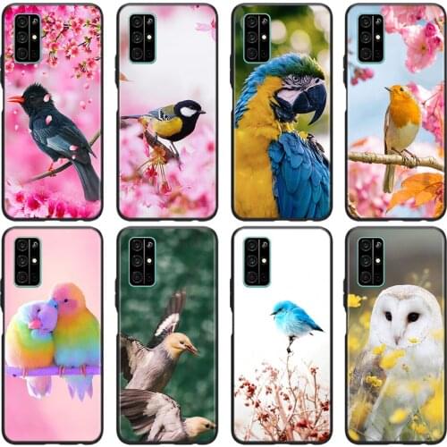 Spring Flower Birds Soft TPU Cover For Honor 9 10 X10 9A 9C 9S 9N 10i 10X 9X Lite Pro 5G Phone Case Shell