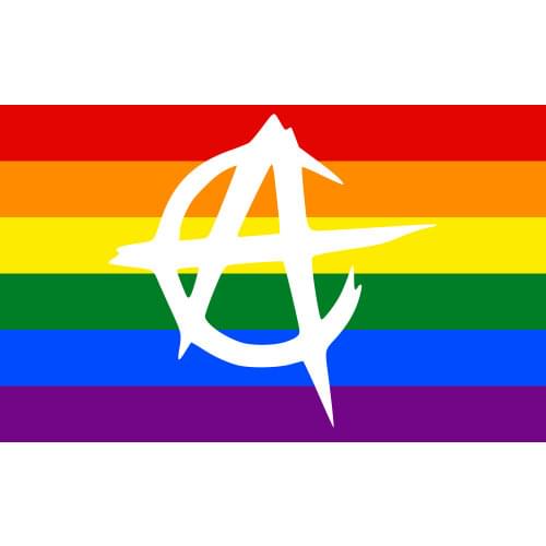 90x150cm LGBT Anarco capitalism Flag For Decoration