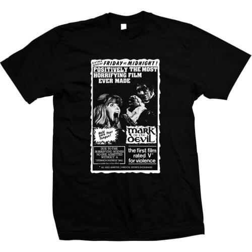 Mark Of The Devil Udo Kier Hand Silk screened Pre shrunk 100% cotton t shirt