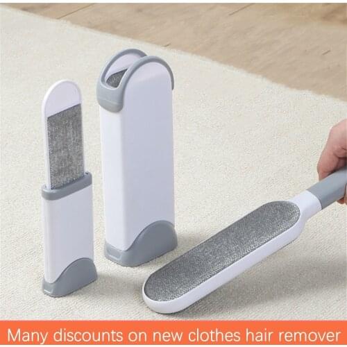 Dog cat comb pet epilator double-sided reusable electrostatic dust removal furniture sofa clothes cleaning flannel brush