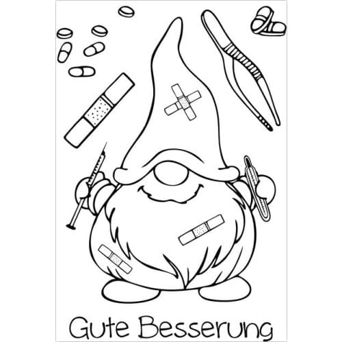 Gute besserung Transparent Clear Silicone Stamp/Seal for DIY scrapbooking/photo album Decorative clear stamp A506