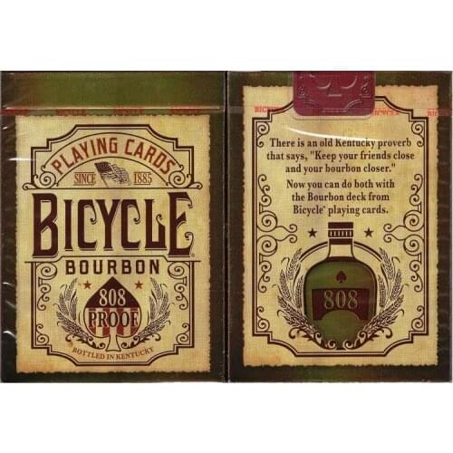 Bicycle Bourbon 808 Proof Playing Cards Kentucky Whiskey Deck USPCC Collectable Poker Card Games Magic Tricks Props