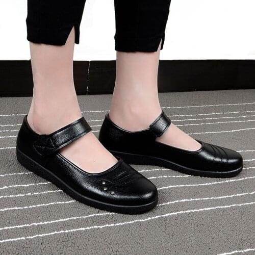 LIHUAMAO Japan style Mary jane shoes ballet flats round toe dancing party work shoe office ladies comfortable soft