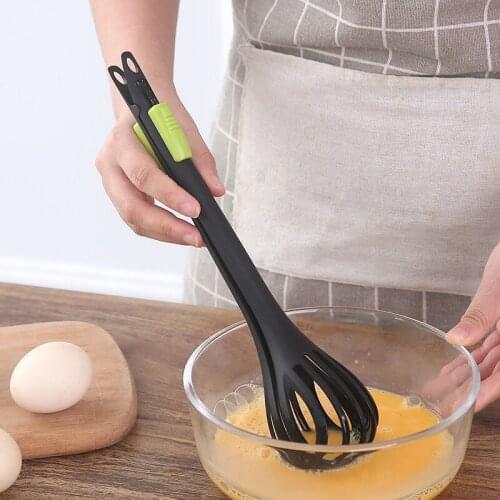 Multifunctional Egg Scooping Household Manual Egg Whisking Tool Kitchen Egg Scooping Spoon Food Clip for Noodle Scooping