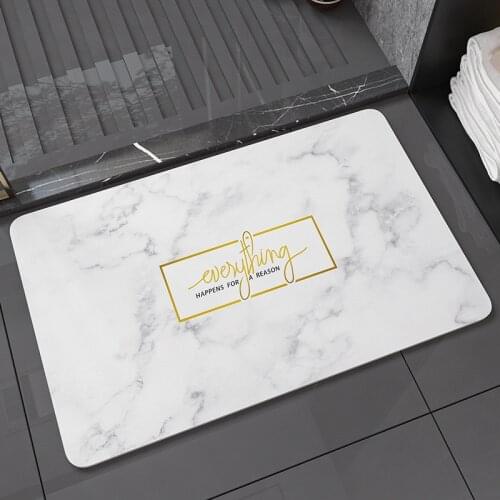 Natural Diatom Mud Soft Mat Bathroom Anti-slip Entrance Doormat Diatomite Absorbent Foot Shower Carpet Quick-drying Floor Mat