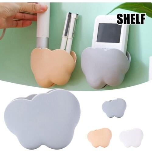Wall Mounted Remote Control Holder Clouds Shaped Organizador Multifunctional Convenient With Adhesive Waterproof Saving Space