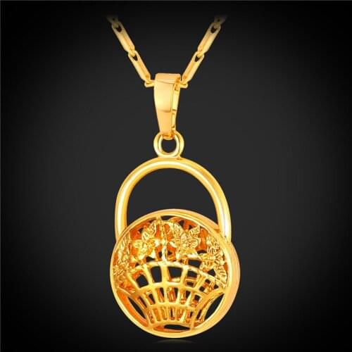 Metal Flower Necklace & Pendant Fashion Jewelry Gold Color Flower Necklaces For Women New P2106