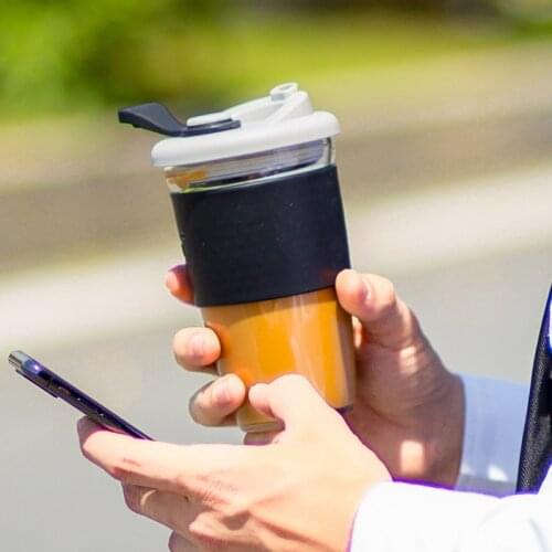 MoChic Portable Glass Coffee Cup Mug Reusable Travel Cup for Coffee Office Eco Friendly High Borosilicate Glass Hand Cup In Car