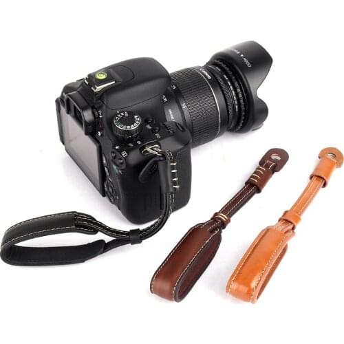 Camera Strap PU Leather Camera Wrist Hand Strap Grip For Canon 1300D 1200D 1100D 800D 760D 750D 700D 650D 600D 550D DSLR Strap