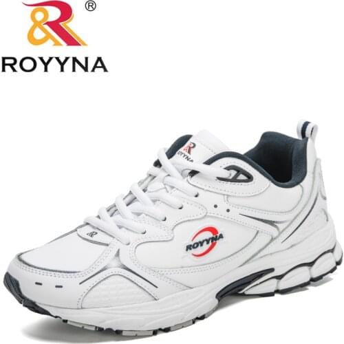 ROYYNA 2020 New Style Action Leather Running Shoes Men High Quality New Brand Athletic Shoes Man Jogging Footwear Mansculino
