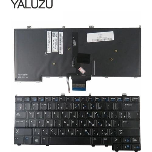 Russian Laptop Keyboard for Dell E6430U E6430S 6530U 6430u-100TB with Backlight black Laptop Keyboard RU layout RUSSIAN
