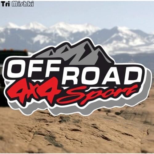 Tri Mishki WCS298 20*11cm off road 4X4 sport SUV car sticker funny colorful auto automobile decals