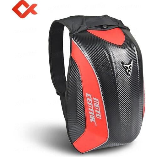 Motorcycle Tank Bag Waterproof Carbon fiber Motorcycle Helmet Backpack Hard shell Moto Hip Bag Tail Bag
