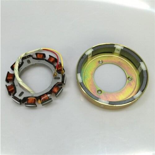 For Air Cooled Diesel Spare Parts 178F 186F 186FA Electric Starter Flywheel Generator Charging Coil Free Shipping