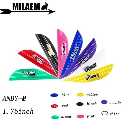 50pcs Archery Spiral Feather Spin Wing 1.75inch 1-3/4 Right Wing DIY Carbon Arrow Aluminum Arrow Shooting Hunting Accessories