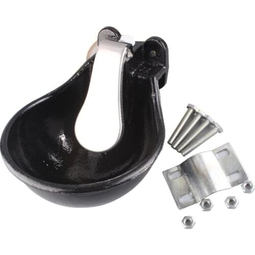 8pcs Cast Iron Cow Cattle Horse Water Drinking Bowl 1.8L With Brass Drinking Valve