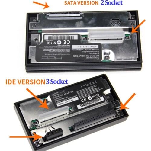 2PCS/LOT SATA Adapter for PS2 SATA 2.5" / 3.5" HDD Hard Disk Adapter Network Adaptor for Sony Playstation2