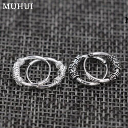 Free Shipping 2019 Arrive GD Vintage Spiral coil Earring Women Men Jewery Good Packing Brinco B107