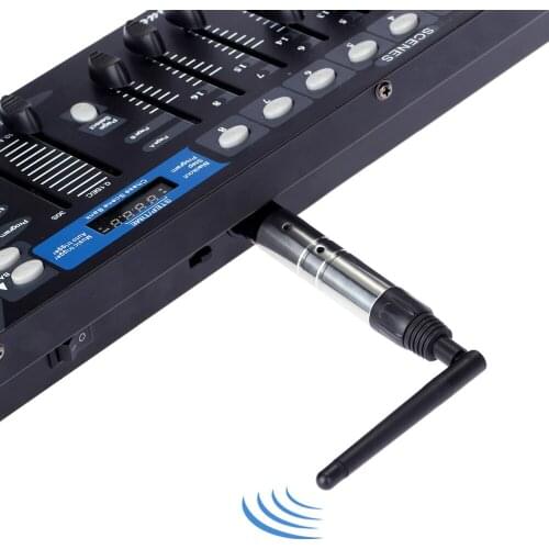 2.4G ISM DMX512 Wireless Transmitter and Receivers 800m Long Visible Transmission Distance for LEDs DJ Stage disco Party Lights