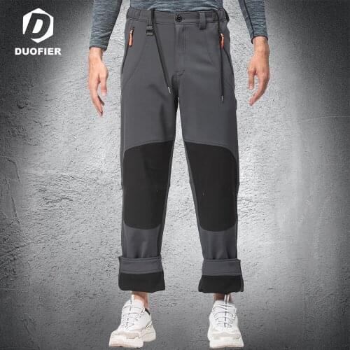 Large Size Winter Men Cargo Pants Plus Velvet Outdoor Military Urban Commuter Tactical Trousers Mens Loose Patchwork Long Pant