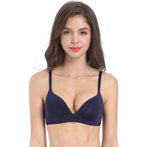 Double Thin Cup Seamless Wire Free Brassiere Top Natural Underwear Sexy Intimates Women Lingerie Underwear Sleepwear Push Up Bra