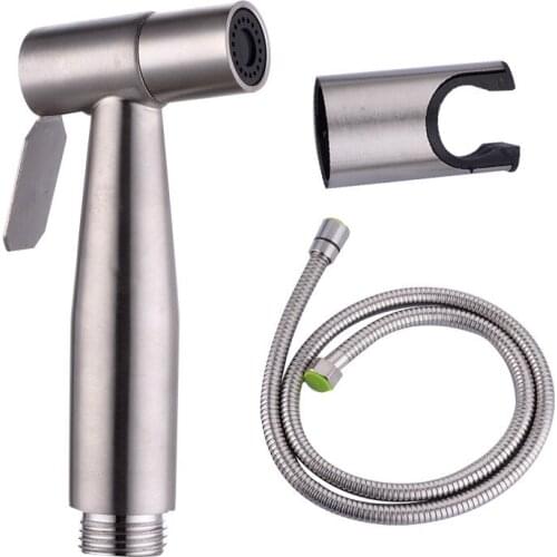 Black Bidet Toilet Sprayer Hygienic Shower Tap Stainless Steel Hand Shower Wall Mount Cleanse Bidets Faucet Bathroom accessories