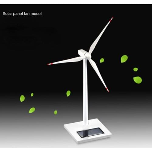 Metal Solar Wind Generator Windmill New Energy Industry Characteristic Model Home Decoration Ornaments