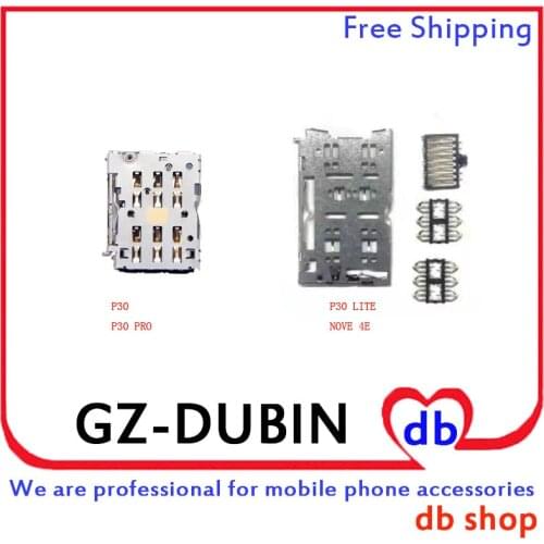 For HuaWei P30 Pro P30 Lite NOVA 4E Sim Card Reader Slot Tray Holder Socket Replacement