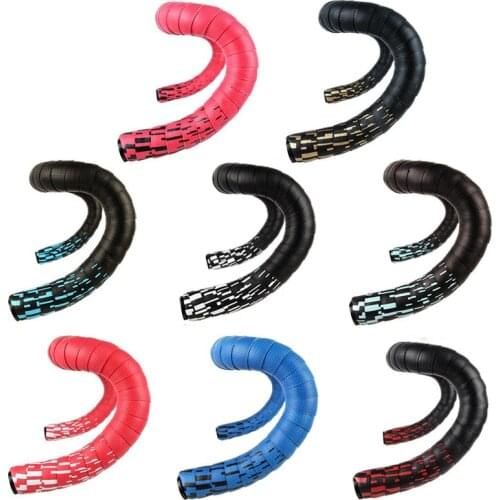 Road Bicycle Handlebar Tape Cork EVA PU Bike Bar Tape Toughness Damping Vibration Non-slip Belt Rubber Tape Cycling Bandage