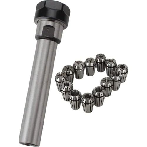 FUNN-CNC C20-ER20A-100L Straight Shank Chuck Spring Collets for Drilling Milling Pack of 14
