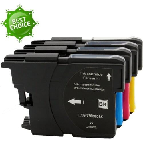 GraceMate Ink Cartridge LC 985 LC975 LC67 LC1100 LC980 LC985 Compatible for Brother MFC-J265W MFC-J410 MFC-J415W DCP-J125 J515W