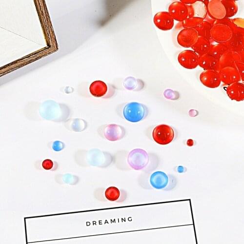 Round half round bead diy inlay material diy jewelry accessories