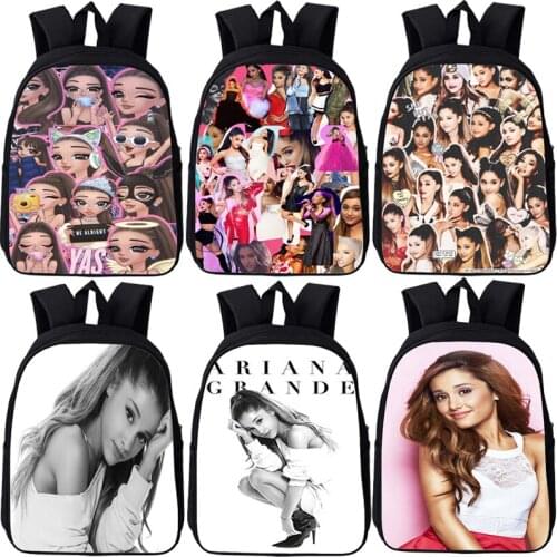 Fashion Ariana Grande Backpack For Girls Boys School Bags Teens Book Bags Beautiful 3D Print Knapsack Trendy Daily Rucksacks