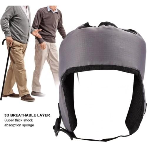 Elderly Soft Adjustable Safety Cap Hats Head Care Hat Protection Anti-Collision Helmet Ear Care Head Protection Cap for Winter