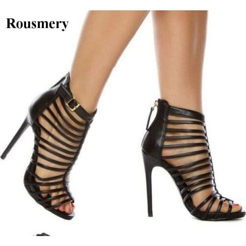 Summer New Fashion Women Open Toe Straps Design High Heel Sandals Ankle Straps Buckle Design High Heel Sandals Dress Shoes